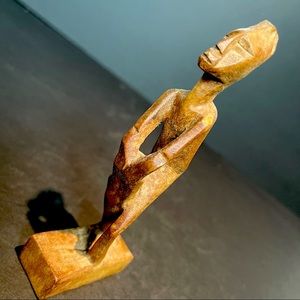 vintage man sculpture